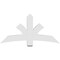Ekena Millwork Davenport Architectural Grade PVC Gable Bracket, 60"W x 30"H x 4"D x 6"F, 12/12 Pitch GBP060X30X0406DAV00 - alternate 3